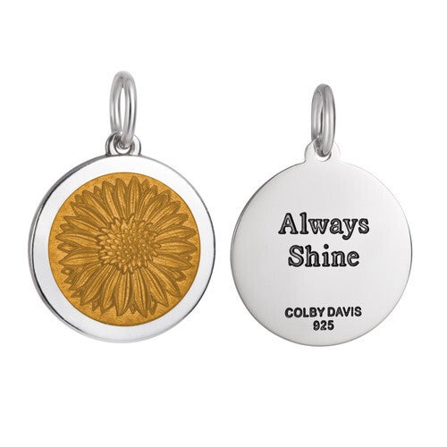 Sunflower Pendant Medium The Pewter Shop